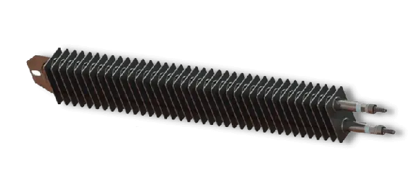Resistência elétrica aletada para aquecimento de ar
